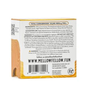 Mellow Fellow THCa Budder Sour Orange Apricot