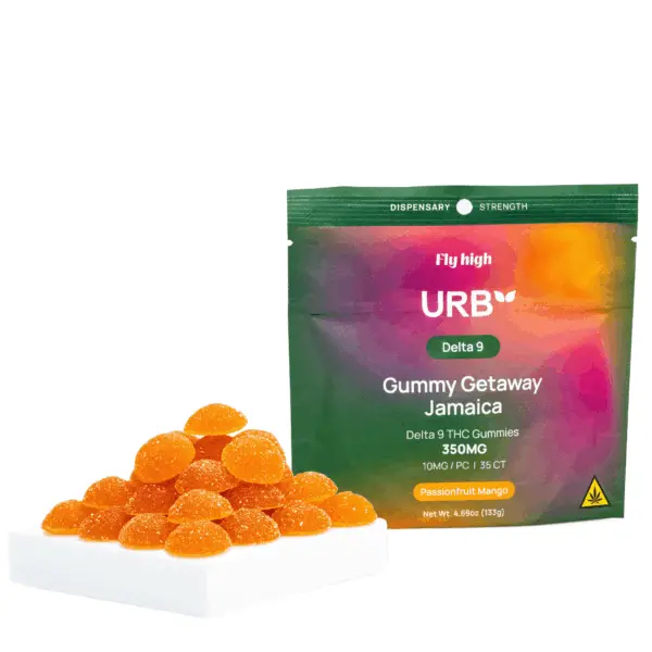 Urb Delta 9 THC Gummies Passionfruit Mango