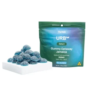 Urb Delta 9 THC Gummies Sour Blueberry